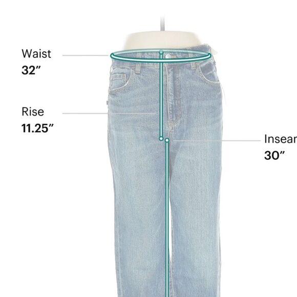 NWT Pilcro The Vintage Straight Medium Wash Boot Cut Jeans Size 29 - Picture 5 of 7